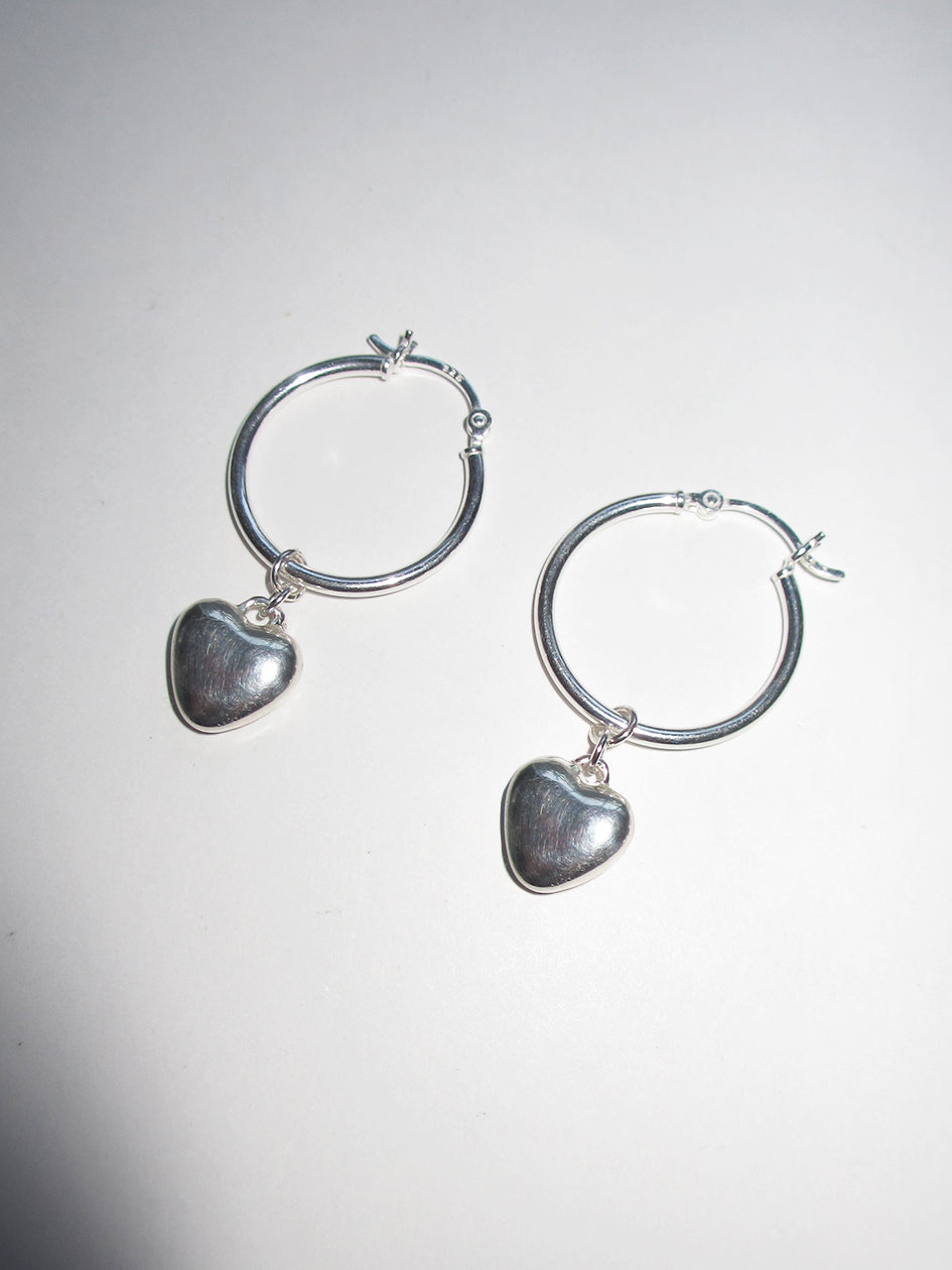 MINI HEART HOOPS 925 sterling silver - Image 2