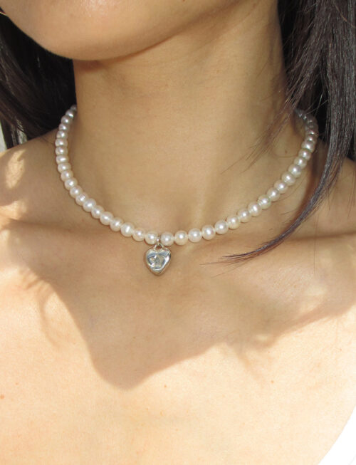MINI STAR HEART PEARL CHOKER
