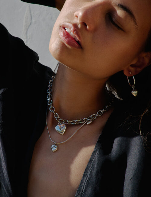 MINI STAR HEART SNAKE CHAIN 925 sterling silver