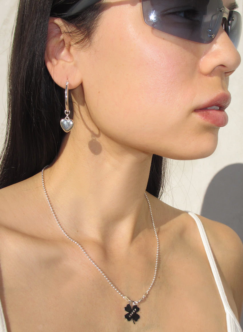 MINI HEART HOOPS 925 sterling silver