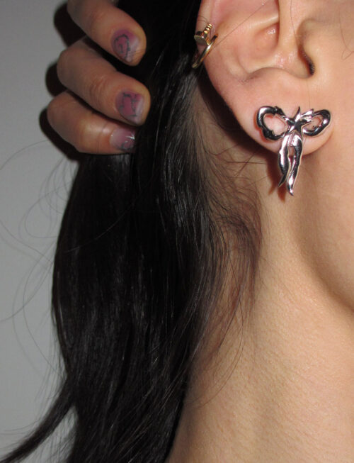 THE STARRY BOW EARRINGS 925 sterling silver