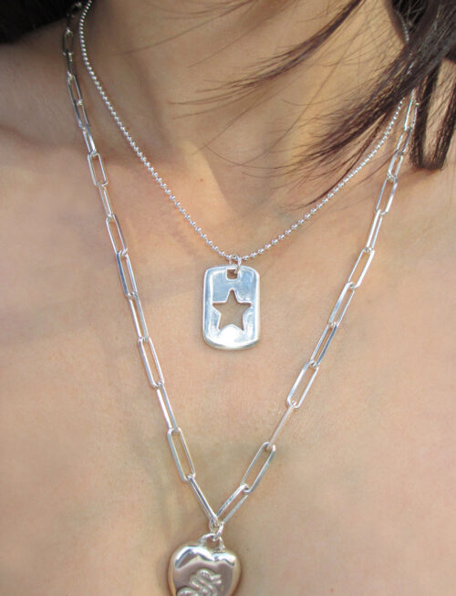 STAR TAG CHAIN 925 sterling silver