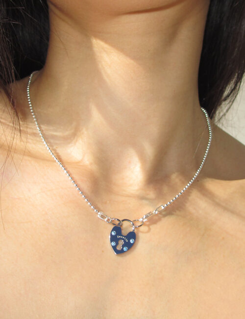 SWEETIE HEART BALL CHAIN 925 sterling silver