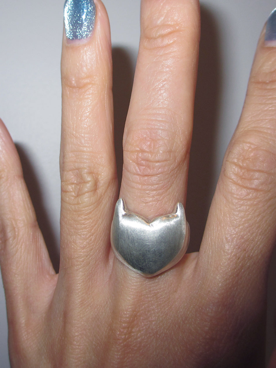 THE DEVIL HEART RING 925 sterling silver