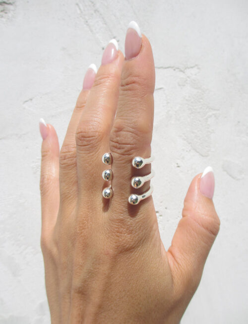 THE TRIPLE PIERCED RING SILVER